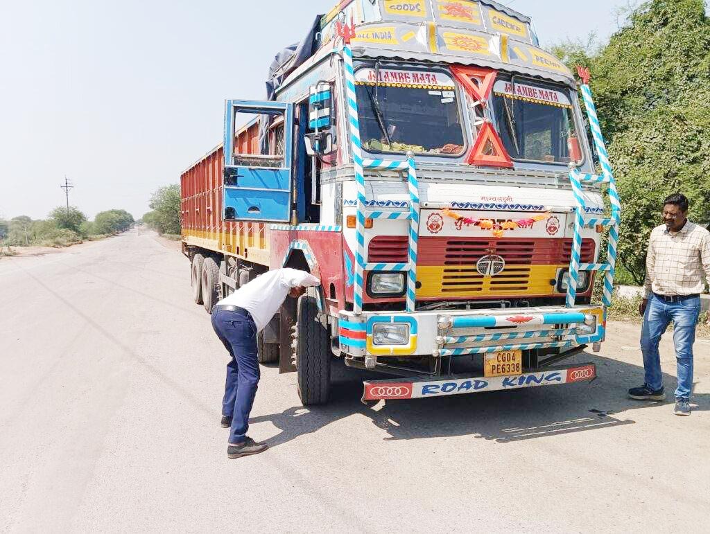 प्रेशर हॉर्न वाले वाहनों पर  चालानी कार्रवाई