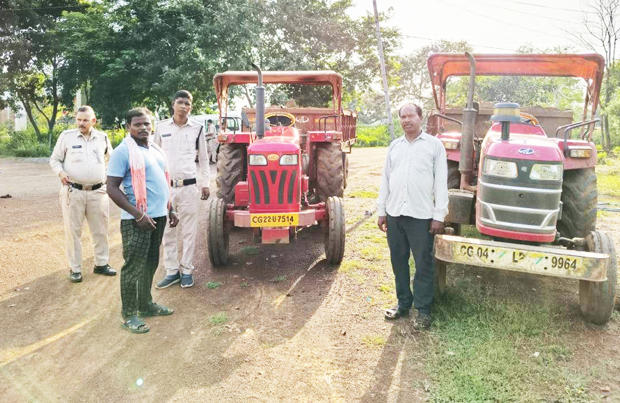 7 दिनों में रेत- मुरूम के अवैध खुदाई व परिवहन के 32 प्रकरण दर्ज