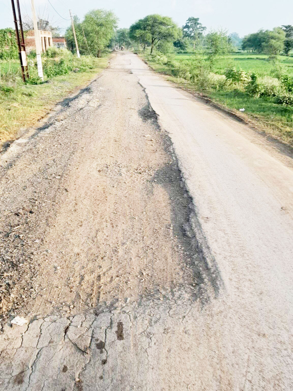 जर्जर सडक़ की समस्या से जूझ रहे कई ग्राम पंचायत के लोग 