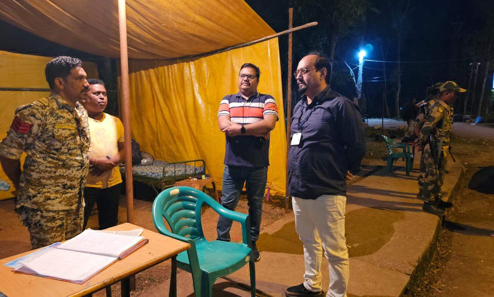 चुनाव व्यय प्रेक्षक ने अंतरराज्यीय सीमा पर चेक पोस्ट का लिया जायजा