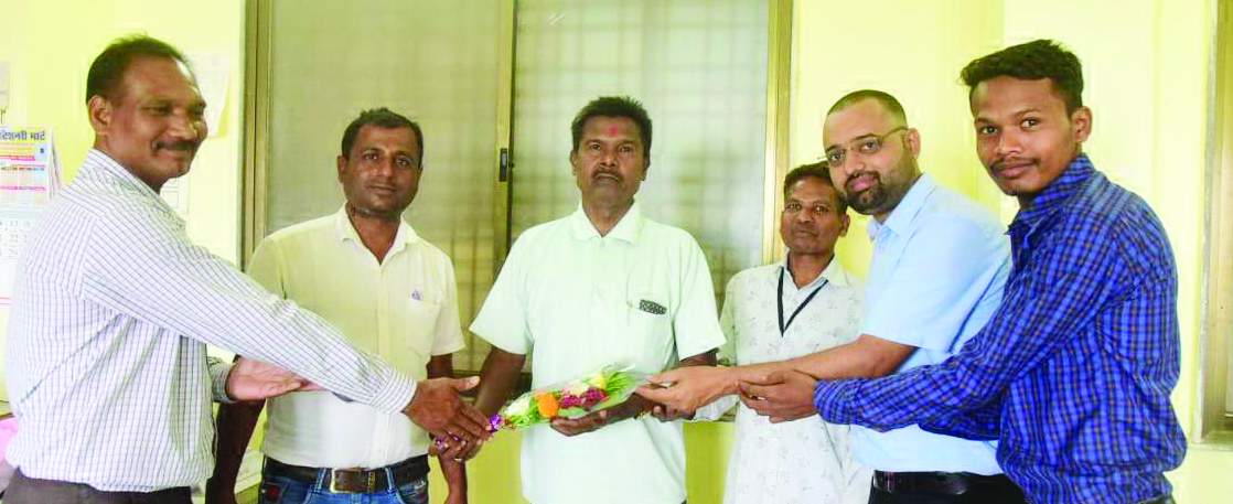 तुलसी दास नागेश को सेवानिवृत्ति पर दी विदाई, दिया पेंशन प्राधिकार पत्र