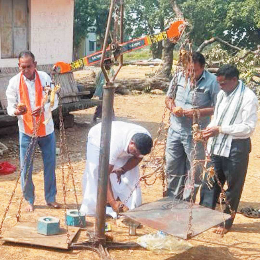 किसान नेता मोती पटेल के हाथों धान खरीदी केंद्र का शुभारंभ