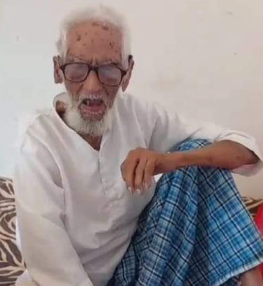 107 बरस के हबीबुद्दीन अंसारी ने लोगों से की वोट देने की अपील