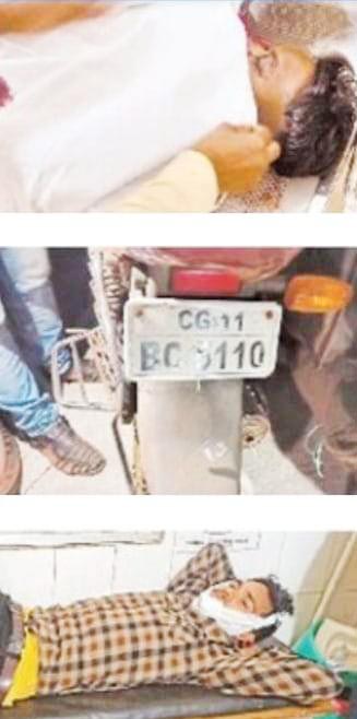 दो मोटर साइकिलों की भिड़ंत, दो युवकों की मौत, 3 घायल 