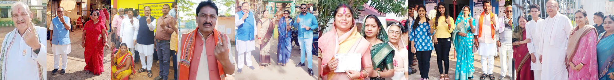 धनेन्द्र, चंद्रशेखर, इंद्र कुमार, अमितेश, रोहित सहित दिग्गजों ने किया मतदान धनेन्द्र, चंद्रशेखर, इंद्र कुमार, अमितेश, रोहित सहित दिग्गजों ने किया मतदान