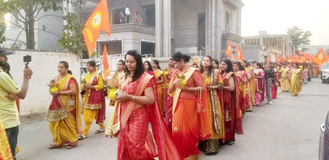 महाराजा अग्रसेन की निकाली भव्य शोभायात्रा महाराजा अग्रसेन की निकाली भव्य शोभायात्रा