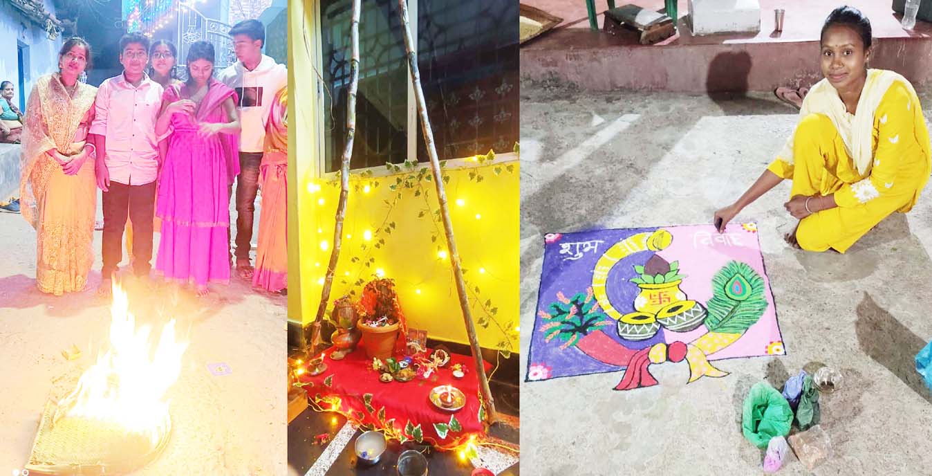 देवउठनी : घर-आंगन में तुलसी-शालिग्राम की पूजा देवउठनी : घर-आंगन में तुलसी-शालिग्राम की पूजा