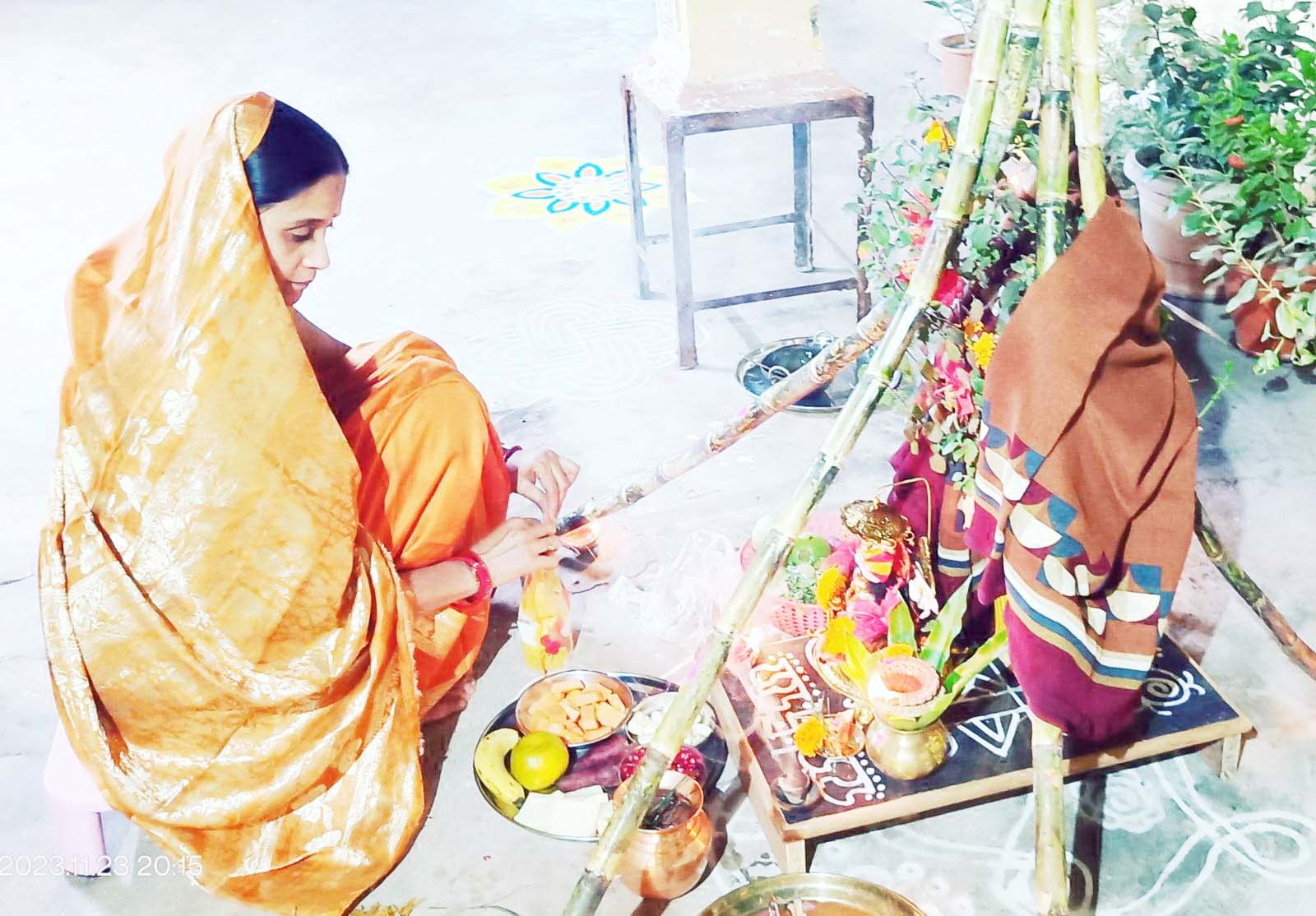 गन्नों का मंडप सजा तुलसी विवाह मांगलिक कार्यों की शुरुआत 