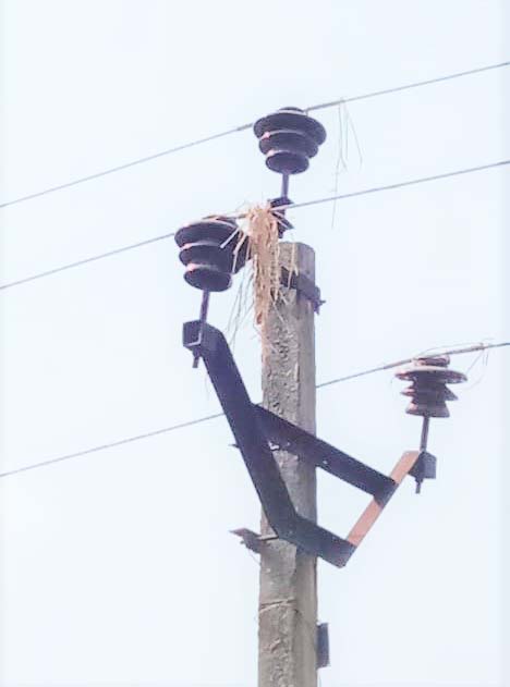 विद्युत लाइनों के निकट धान की मिसाई से हो रही बिजली सप्लाई बाधित