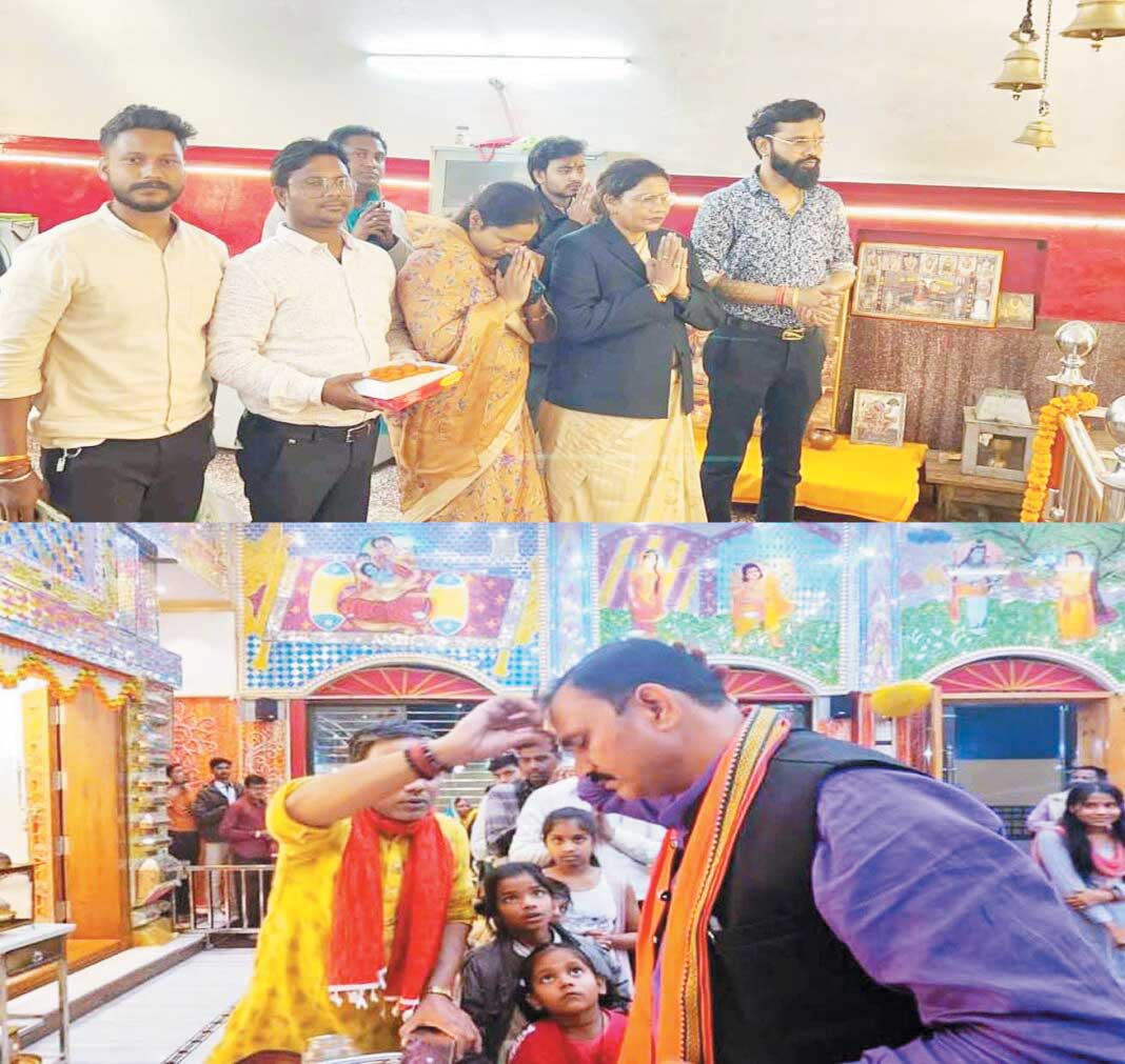 परिणाम के पहले व परिणाम के बाद प्रत्याशी पहुंचे भगवान के द्वार