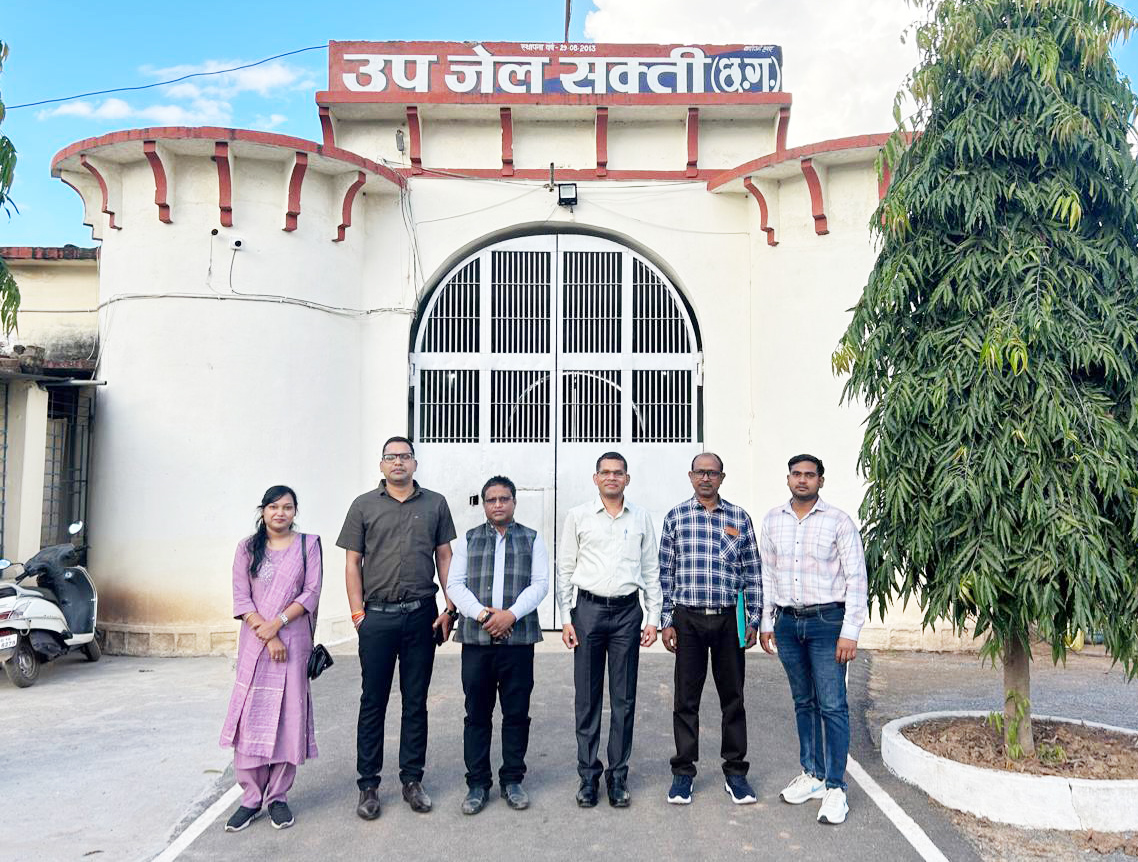 जेल निरीक्षण समिति ने जिला जेल खोखरा  व उपजेल सक्ती का किया गया निरीक्षण