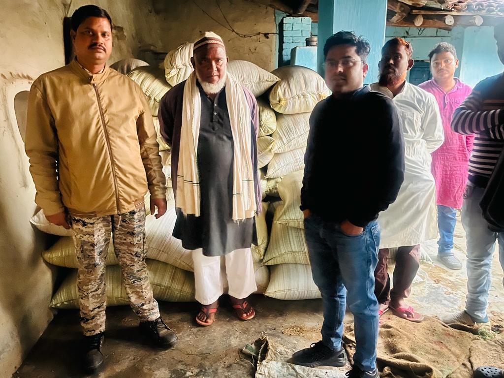 265 बोरी अवैध धान जब्त 