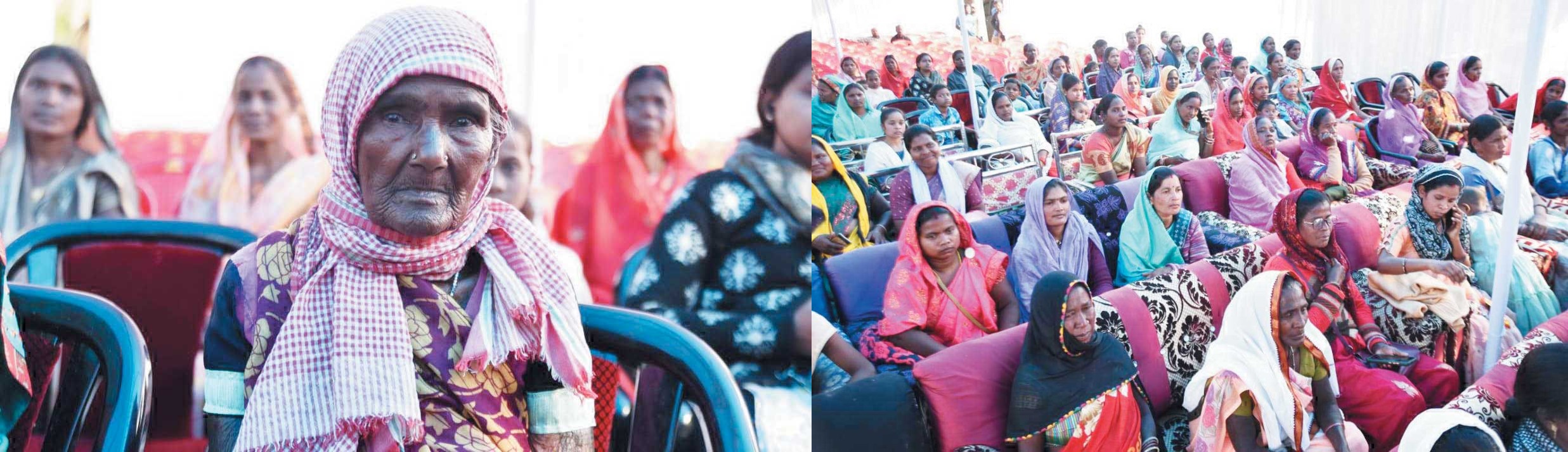 विष्णु देव साय को मुख्यमंत्री के रूप में शपथ लेते देखने गाँव में उत्साह का माहौल