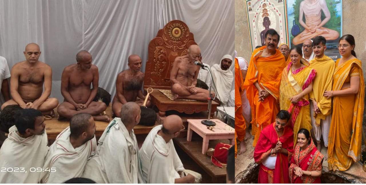 आचार्य श्री विद्यासागर महाराज के सानिध्य में मंदिर निर्माण का भूमिपूजन