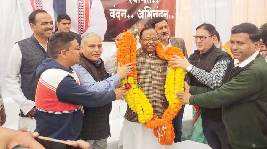 मंत्री बनने के बाद पहली बार रामानुजगंज पहुंचे रामविचार, भव्य स्वागत