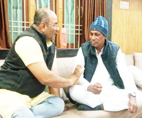 विधायक ध्रुव ने राजेश का जताया आभार