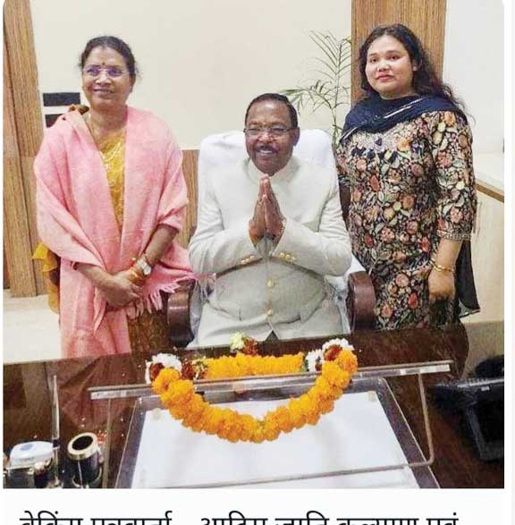 रामविचार नेताम ने मंत्रालय में संभाला कार्यभार, पत्नी और बेटी भी रहीं मौजूद