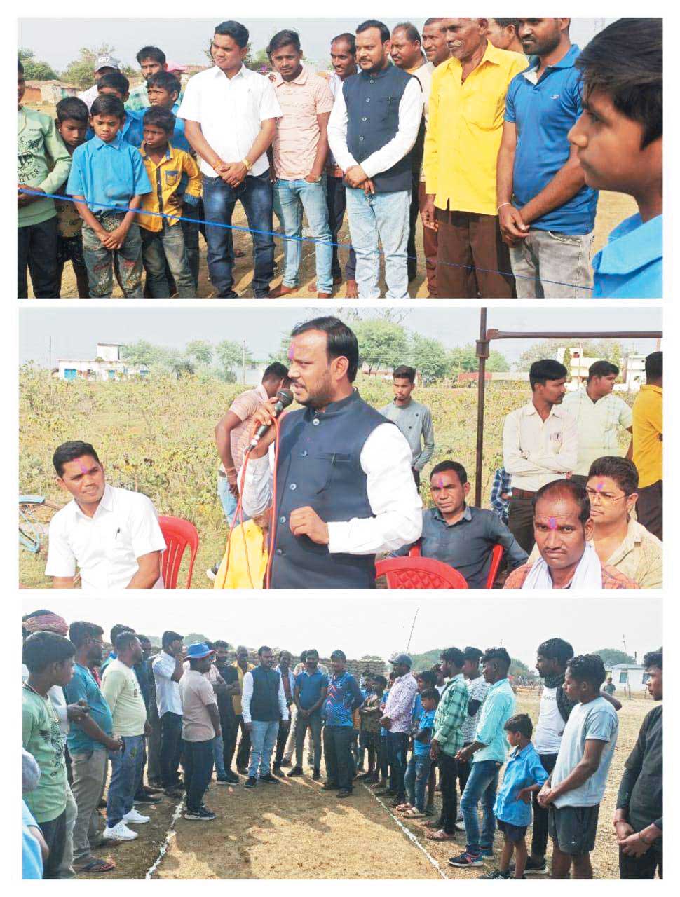 क्रिकेट स्पर्धा में शामिल हुए भाजपा नेता