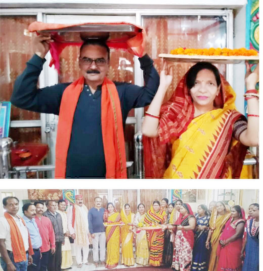 तमनार पहुंची राम चरण पादुका,  स्वागत