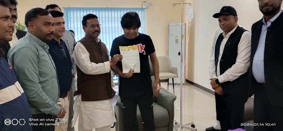 विधायक ने अपोलो बचेली में अतिरिक्त सुविधा व बेहतर परामर्श के लिए सीएमडी से की चर्चा