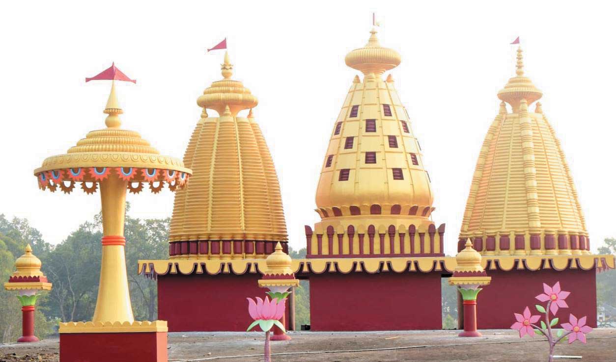 मंदिर प्राण-प्रतिष्ठा के साथ भागवत ज्ञान सप्ताह की तैयारी