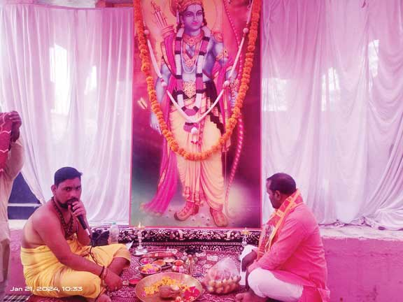 प्राणप्रतिष्ठा, भगवा रंग से सजा नगर, भारी उत्साह प्राणप्रतिष्ठा, भगवा रंग से सजा नगर, भारी उत्साह