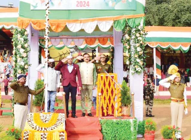 एनएमडीसी बचेली परियोजना में हर्षोल्लास से मनाया गणतंत्र दिवस