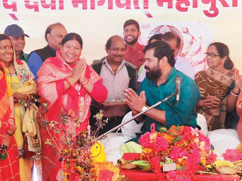 श्री बालाजी मंदिर में श्रीमद देवी भागवत महापुराण