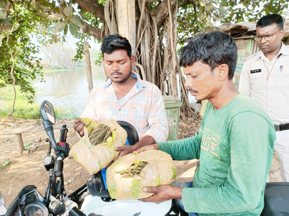 ओडिशा से बाइक पर गांजा बेचने आए 2 युवक गिरफ्तार ओडिशा से बाइक पर गांजा बेचने आए 2 युवक गिरफ्तार