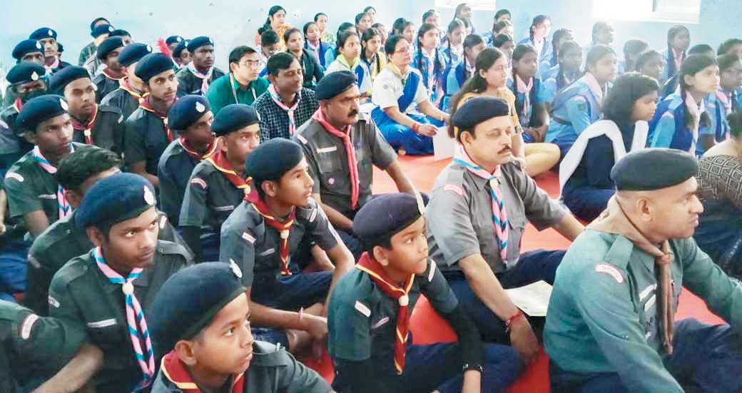 स्काउट गाइड स्थापना दिवस पर सर्व धर्म प्रार्थना आयोजित