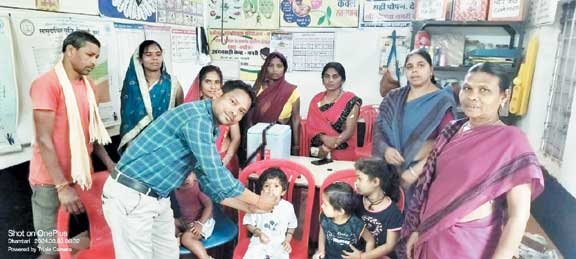  बच्चों को पोलियो की खुराक