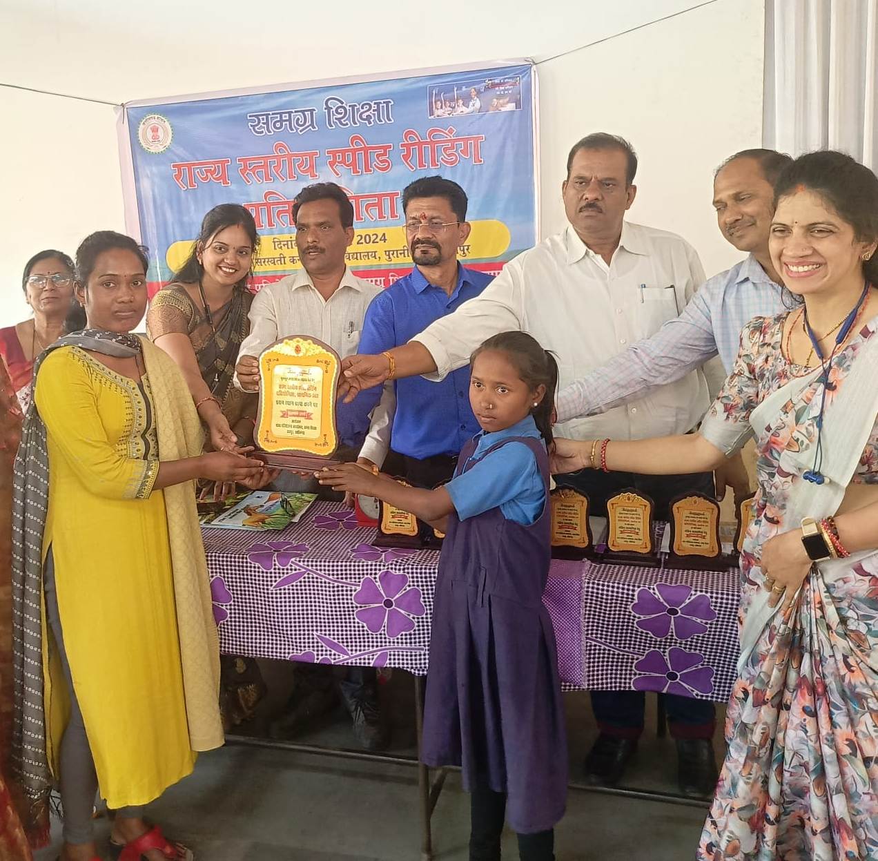 राज्य स्तर स्पीड रीडिंग स्पर्धा में जिले की छात्रा अव्वल