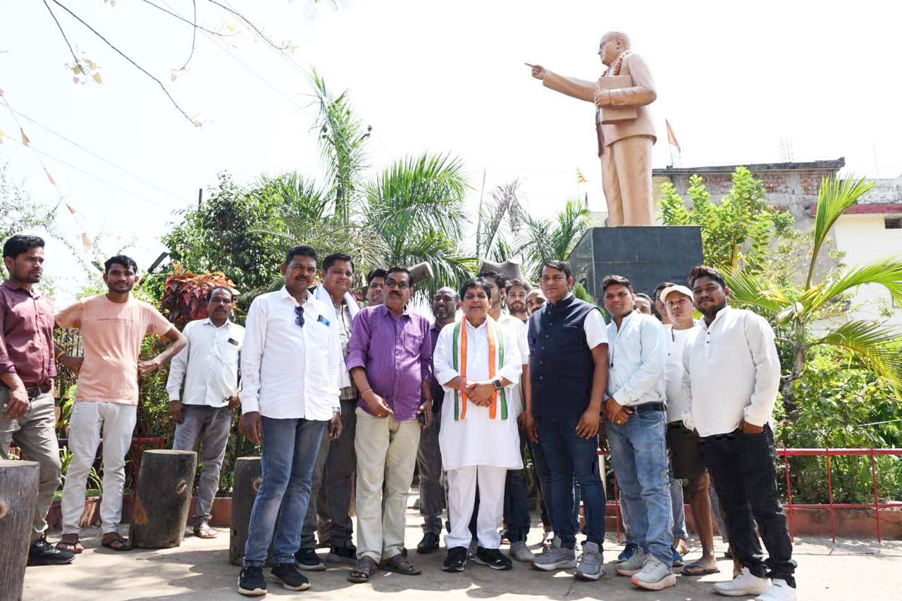 जांजगीर-चांपा के सांसद प्रत्याशी शिवकुमार का सरसींवा में स्वागत