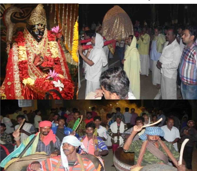 सोगड़ा आश्रम से निकला माँ  का डोला, जुटे श्रद्धालु