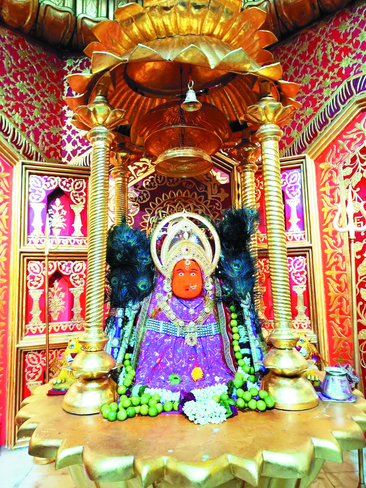 नागपुर के चांडक परिवार ने मां बम्लेश्वरी को भेंट किया आधा किलो सोने का मुकुट नागपुर के चांडक परिवार ने मां बम्लेश्वरी को भेंट किया आधा किलो सोने का मुकुट