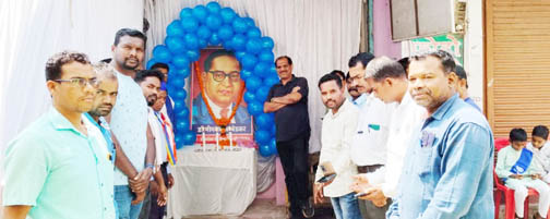 डॉ. अंबेडकर की जयंती मनाई डॉ. अंबेडकर की जयंती मनाई