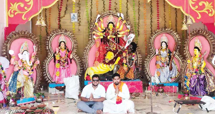 बासंती दुर्गा पूजा का समापन
