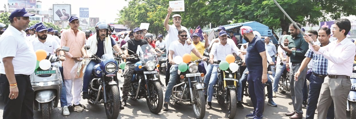 युवा चेम्बर की मतदान जागरूकता बाइक रैली युवा चेम्बर की मतदान जागरूकता बाइक रैली