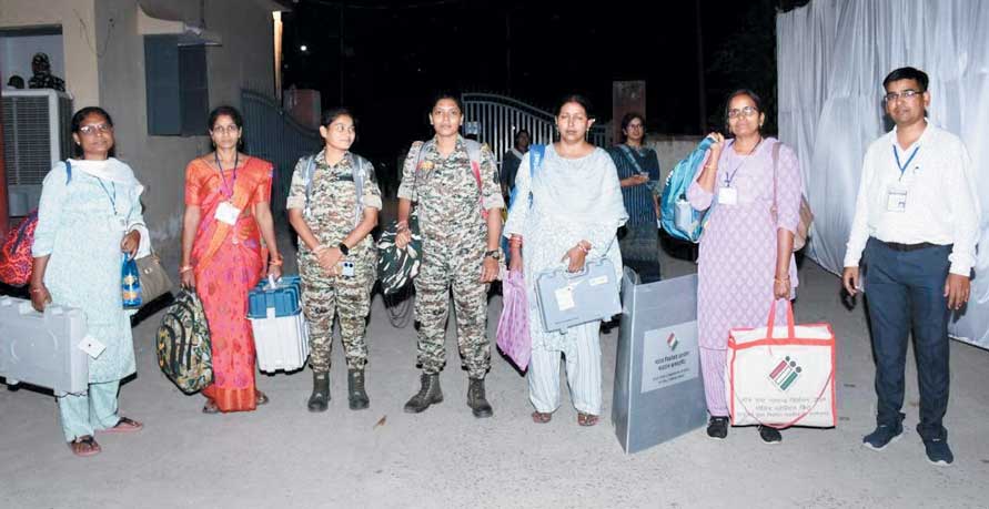 मतदान दल की वापसी