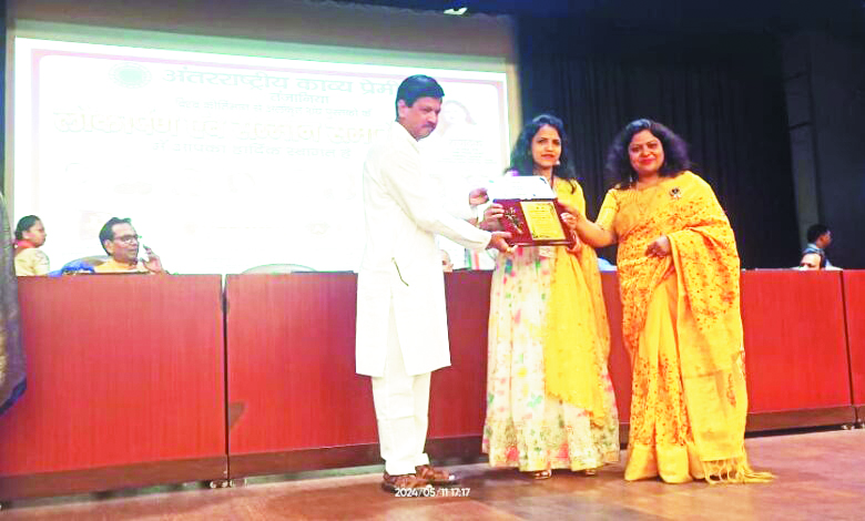 जयंती खमारी भारत कीर्ति व आयुष कीर्ति अलंकरण से सम्मानित 