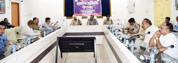 सालाना उर्स  20, 21, 22 को शांति समिति की बैठक