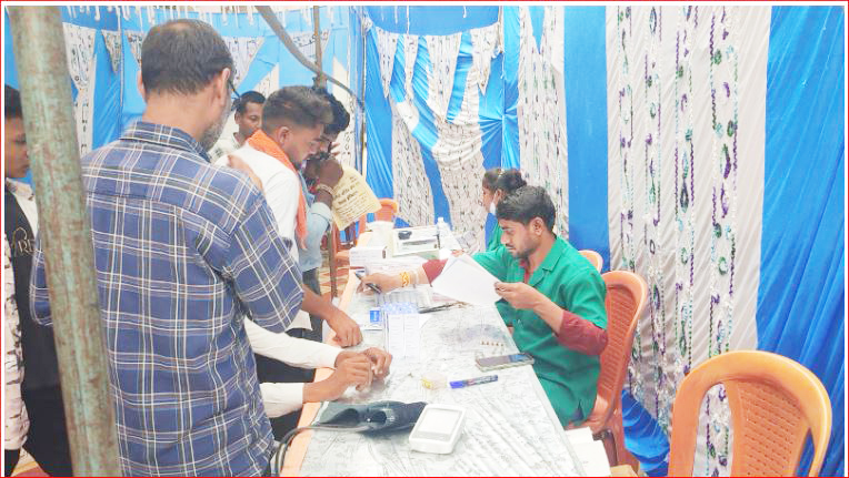 पूर्व विधायक गणेश शंकर बाजपेयी की स्मृति में स्वास्थ्य जांच शिविर