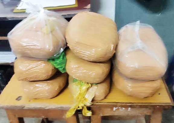 बाइक से गांजा तस्करी, आरोपी गिरफ्तार