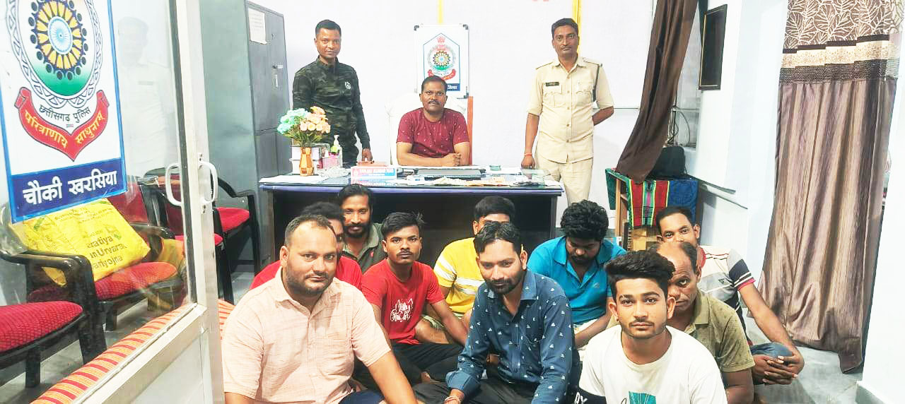 10 जुआरी पकड़ाए 10 जुआरी पकड़ाए