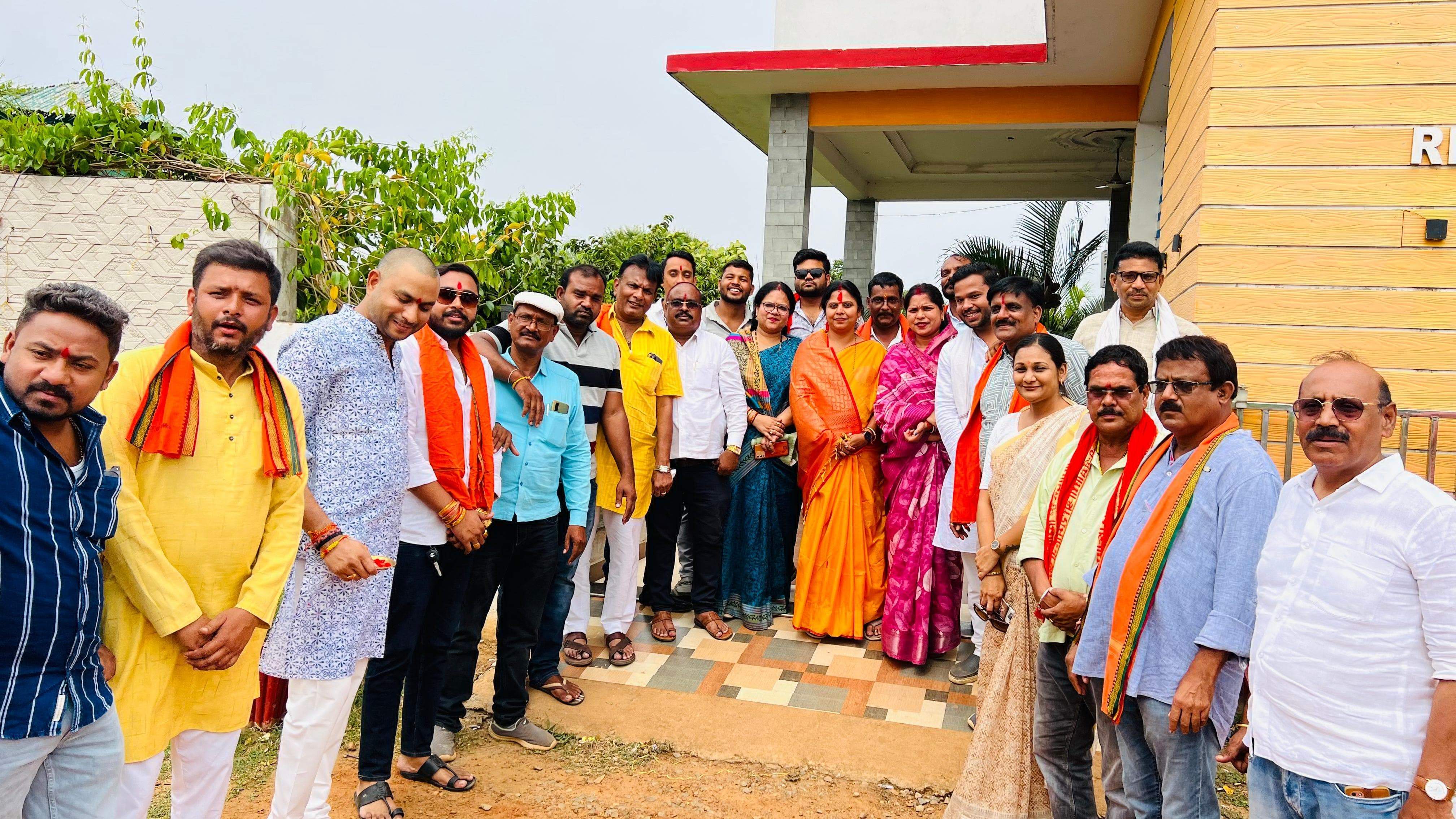 रंजना साहू  और भाजपा जिलाध्यक्ष संग भाजपाईयों ने किया आत्मीय स्वागत