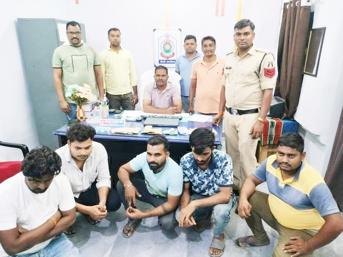 5 जुआरी पकड़ाए 5 जुआरी पकड़ाए