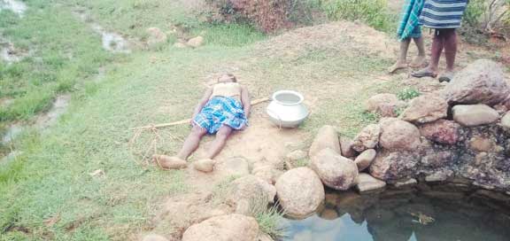 गाज से ग्रामीण की मौत