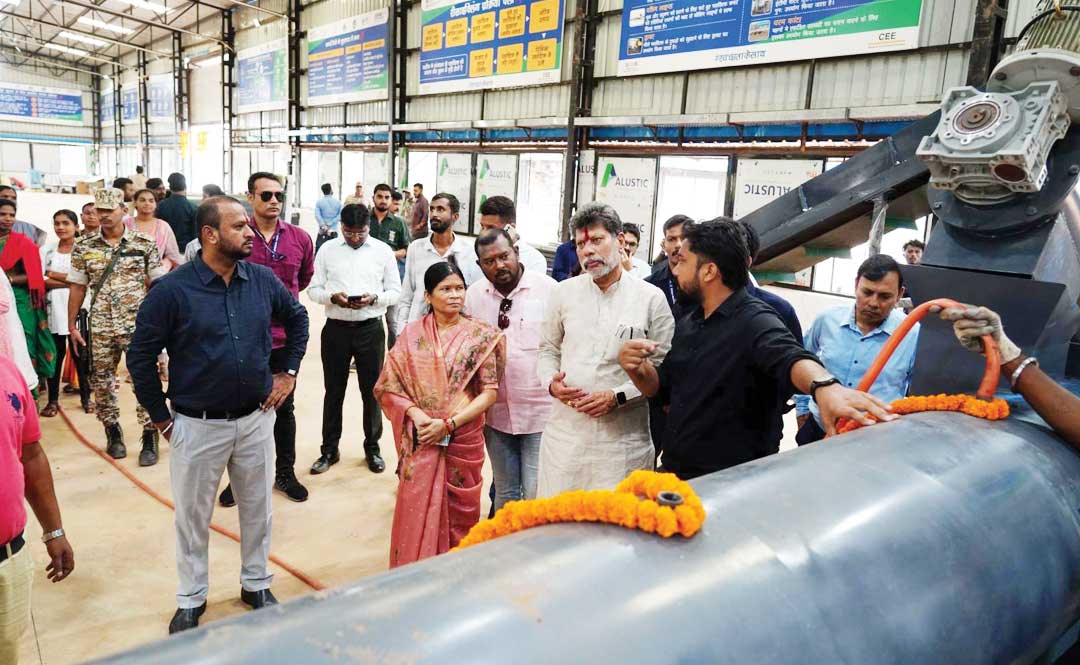  विधायक ने प्लास्टिक दाना बनाने की मशीन का किया लोकार्पण