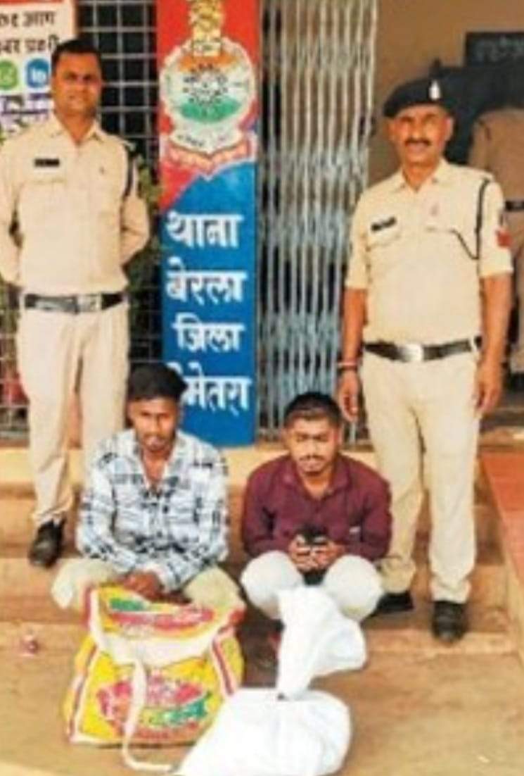 अवैध शराब जब्त, 2 गिरफ्तार