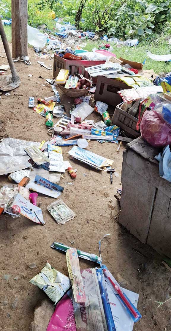 किराना दुकान में चोरी